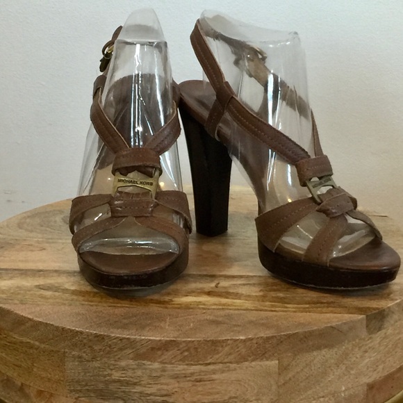 Vintage Michael Kors Brown Heels - Picture 2 of 11
